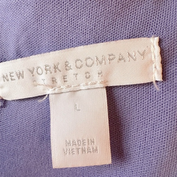 New York & Company Lavender Long Sleeve Dress | Size L | NWOT - Picture 2 of 11
